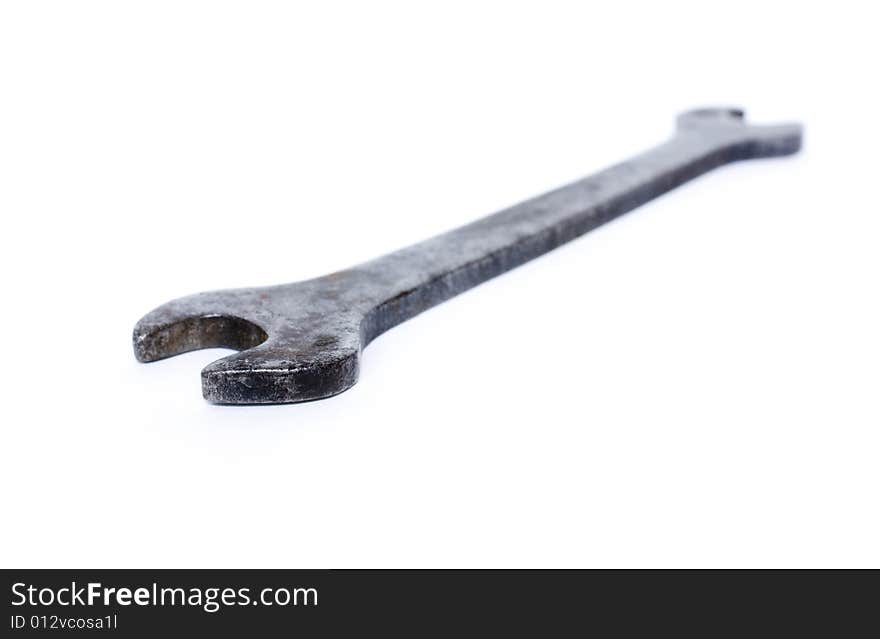 The isolated photo of a working key on a white background. The isolated photo of a working key on a white background.