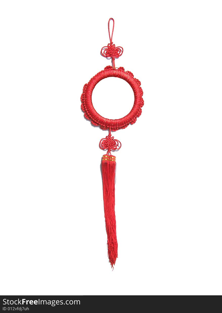 Chinese Knot with tassel for good wish in Spring Festival