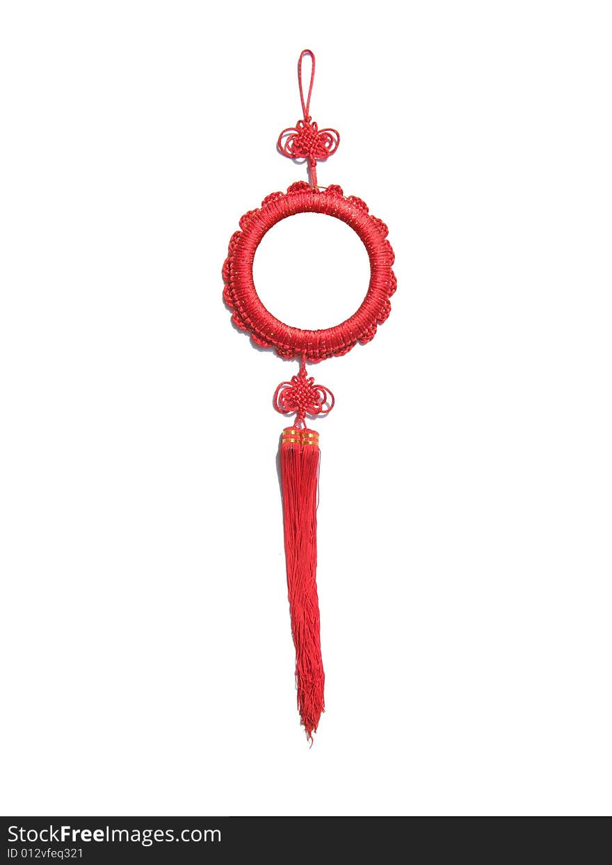 Chinese Knot with tassel for good wish in Spring Festival