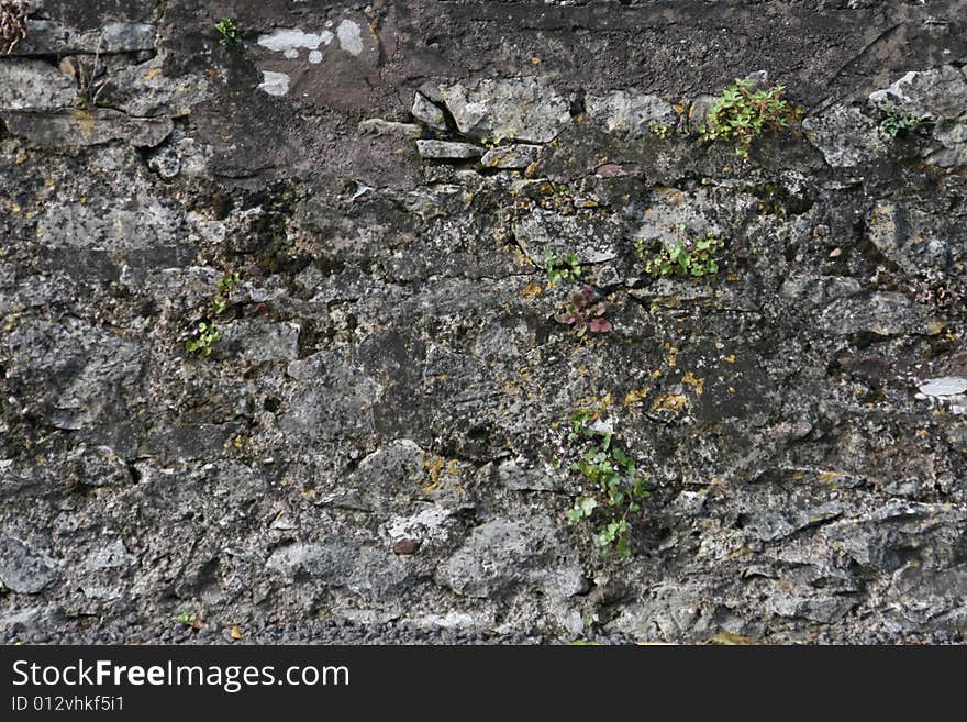 Old wall structure