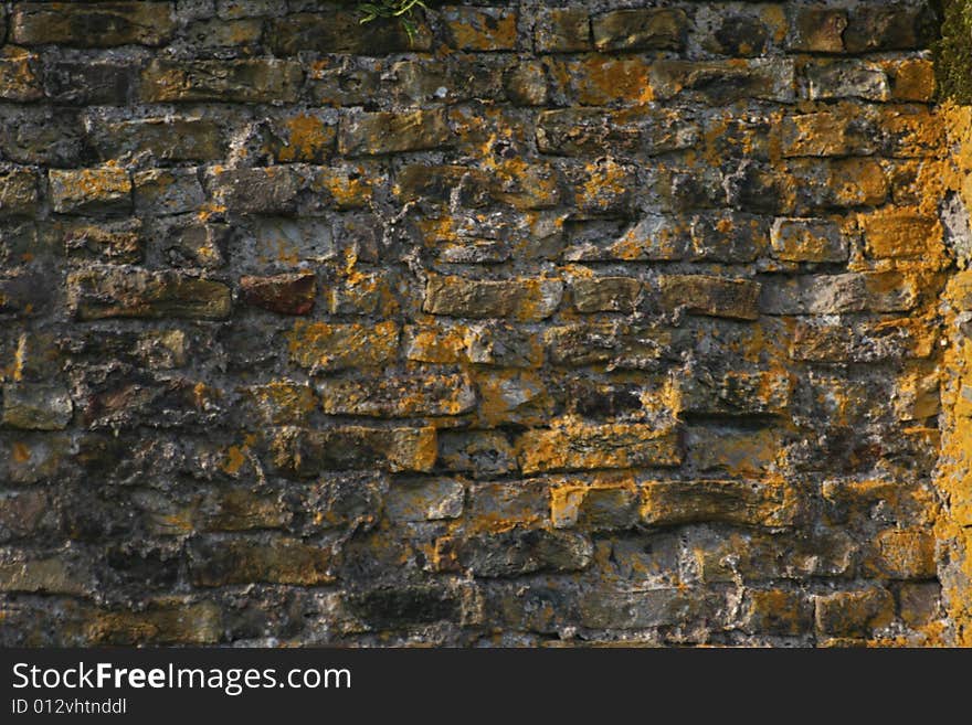 Old brick in sunset