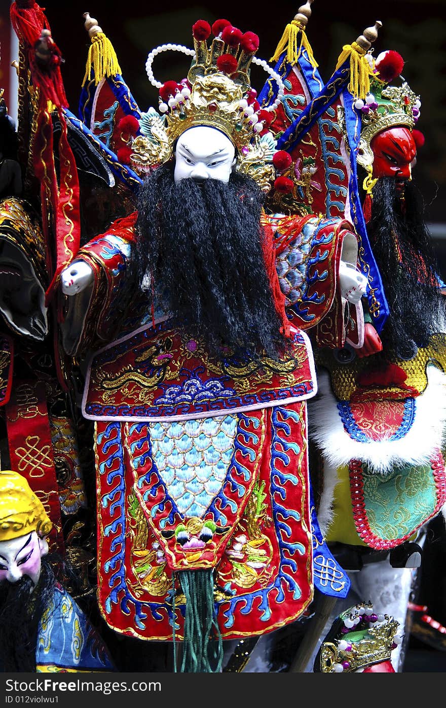 Street procession ritual during face mask. Street procession ritual during face mask