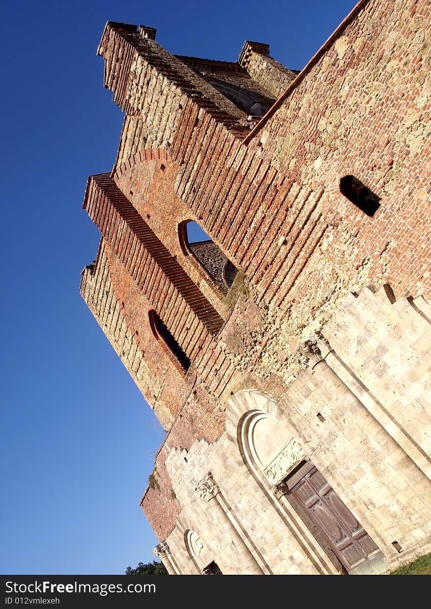 Facade of San Galgano abbey