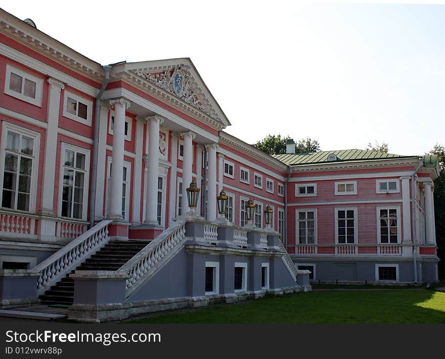 Fragment of an imperial palace in manor Sheremetev