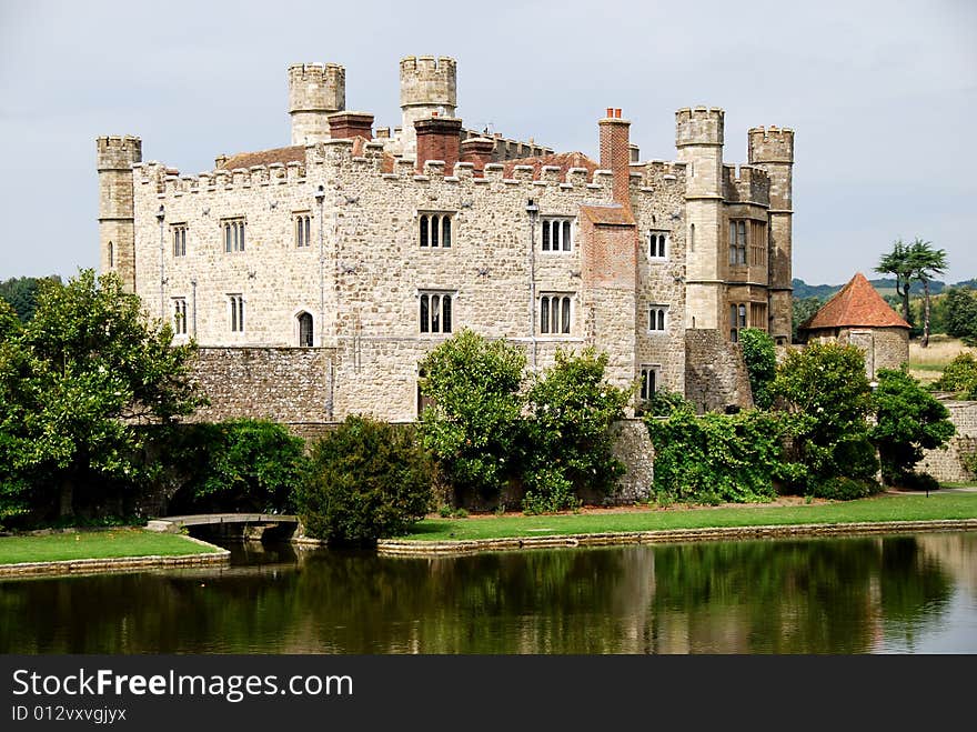 Historic Leeds castle in England