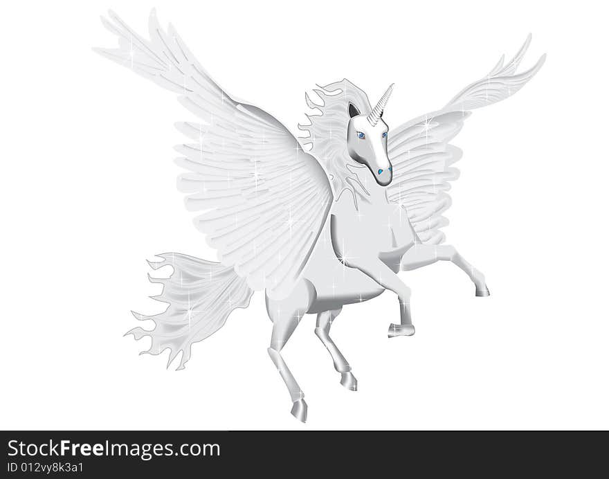 The flight of the white unicorn