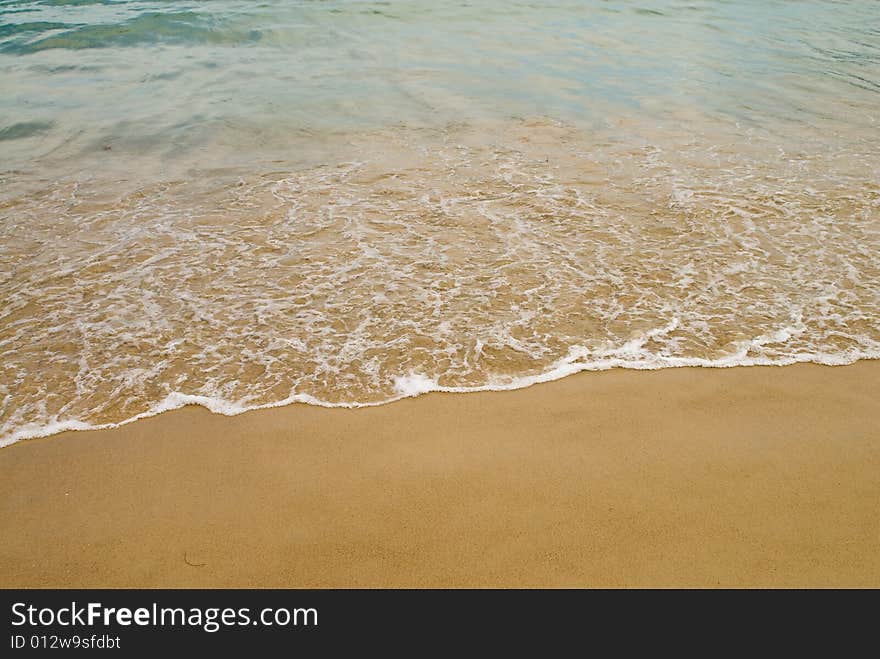 Breaking sea wave at Patong beach, Phuket, Thailand. Breaking sea wave at Patong beach, Phuket, Thailand