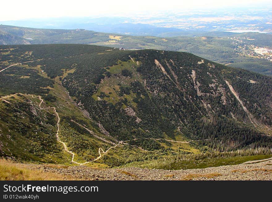 Nature, mountain and rock in the Poland