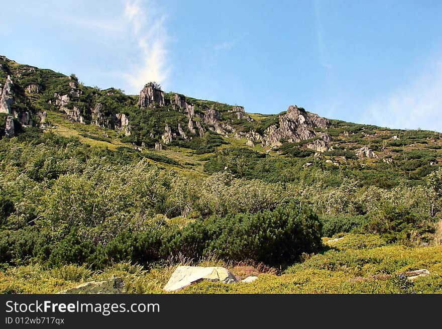 Nature, mountain and rock in the Poland