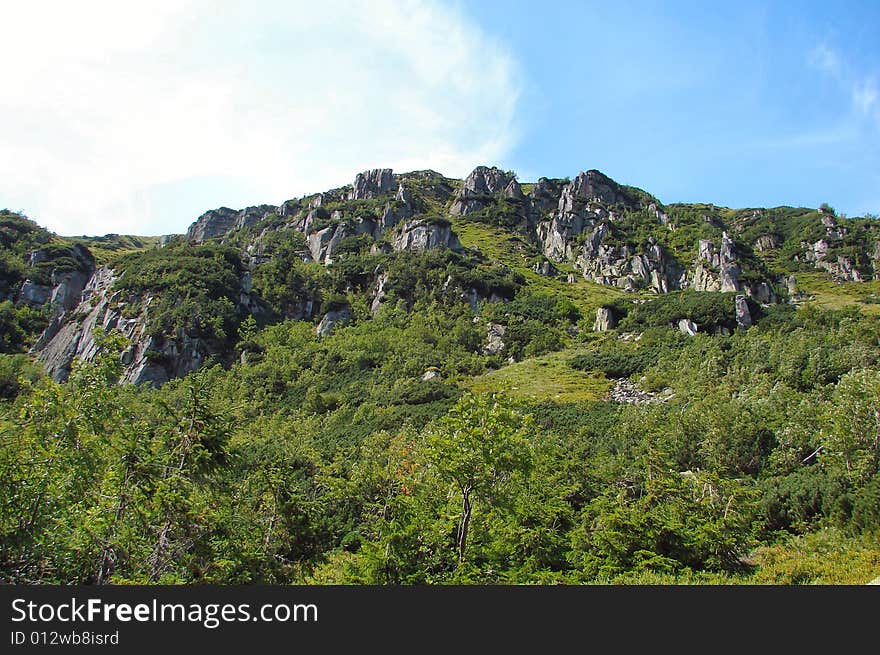 Nature, mountain and rock in the Poland