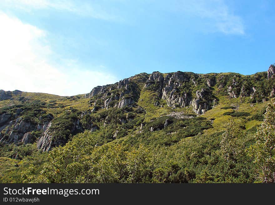 Nature, mountain and rock in the Poland