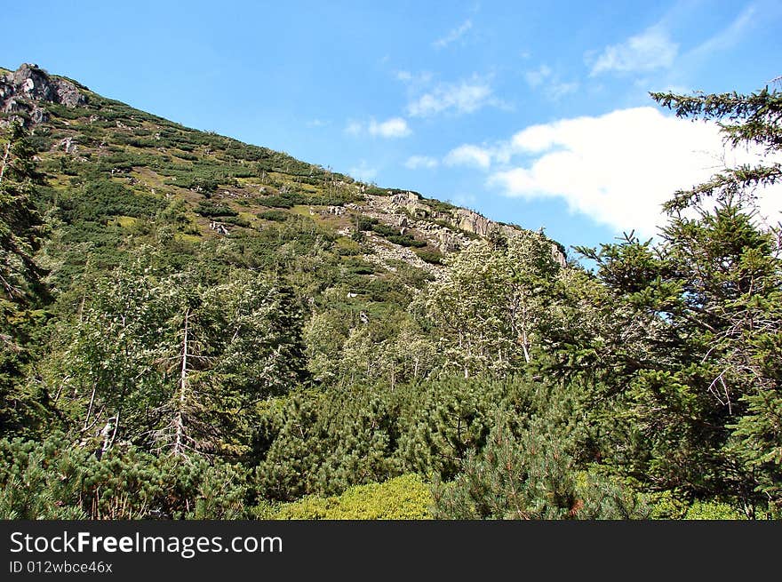 Nature, mountain and rock in the Poland