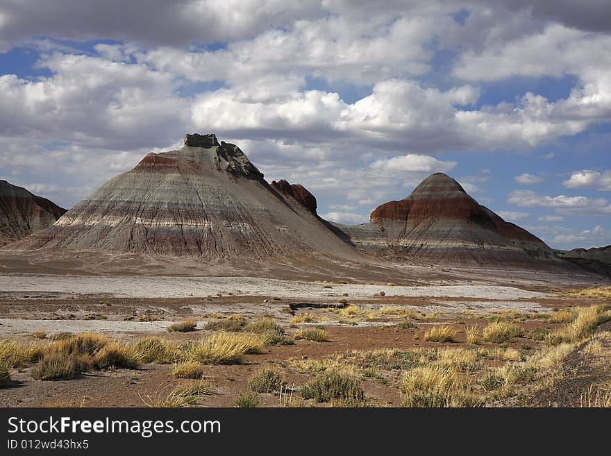 View of the Painting Desert at  Petrified Forest NP