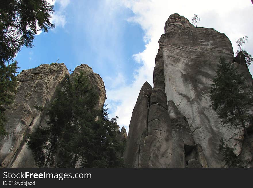 Nature and rock in the stone city