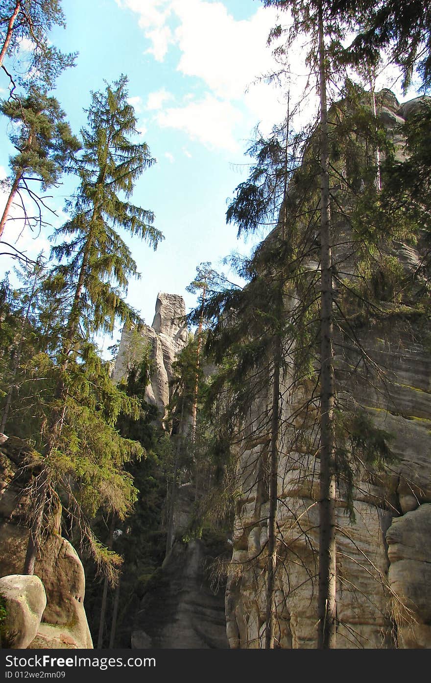 Nature and rock in the stone city