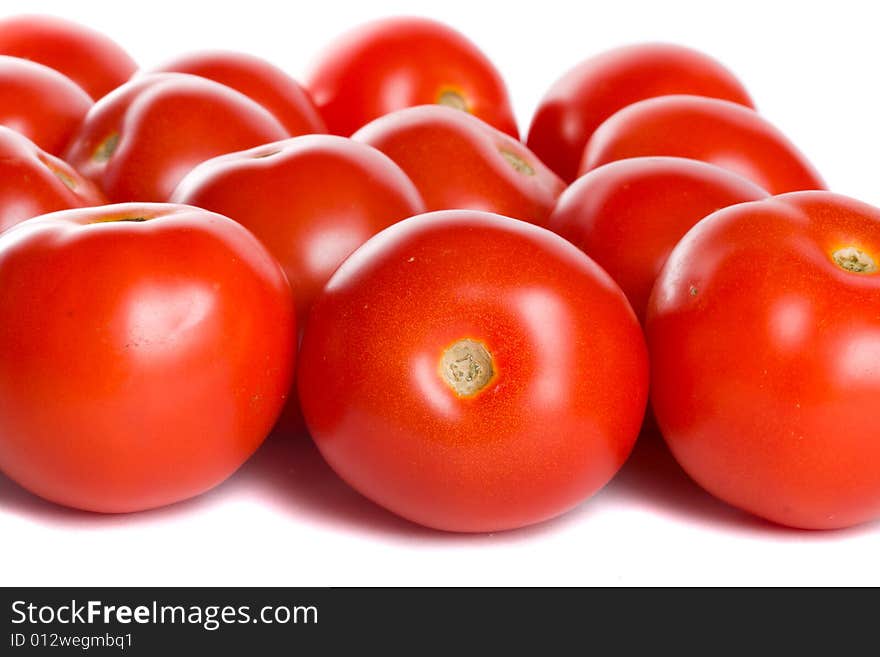 Close-up many tomatoes