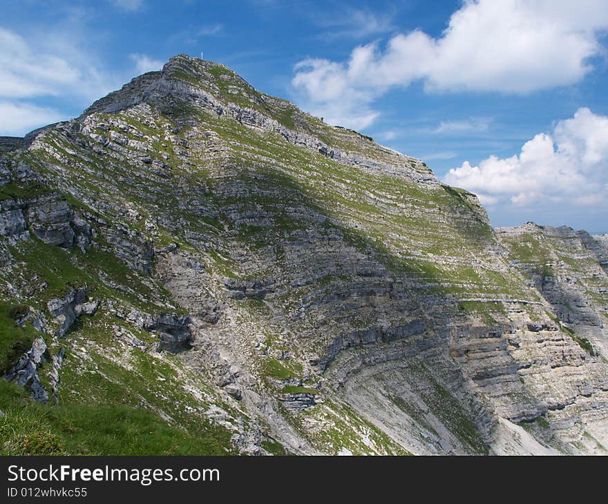 View of the summit of schafreuter in Bavaria