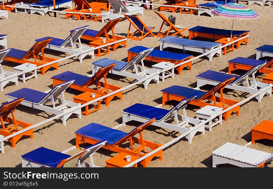 Chaise Longue On The Beach