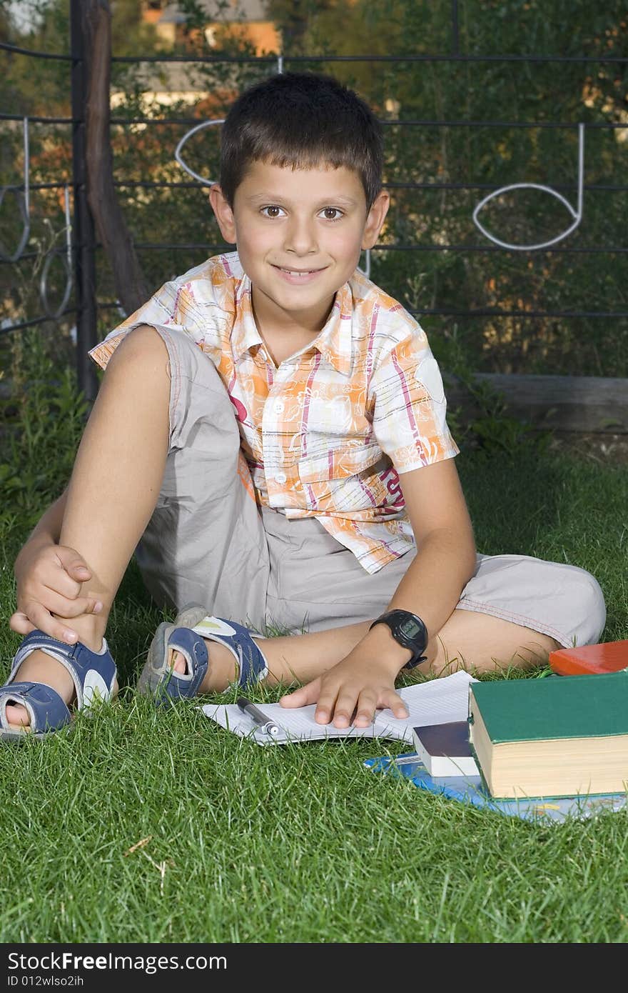 Student with the book