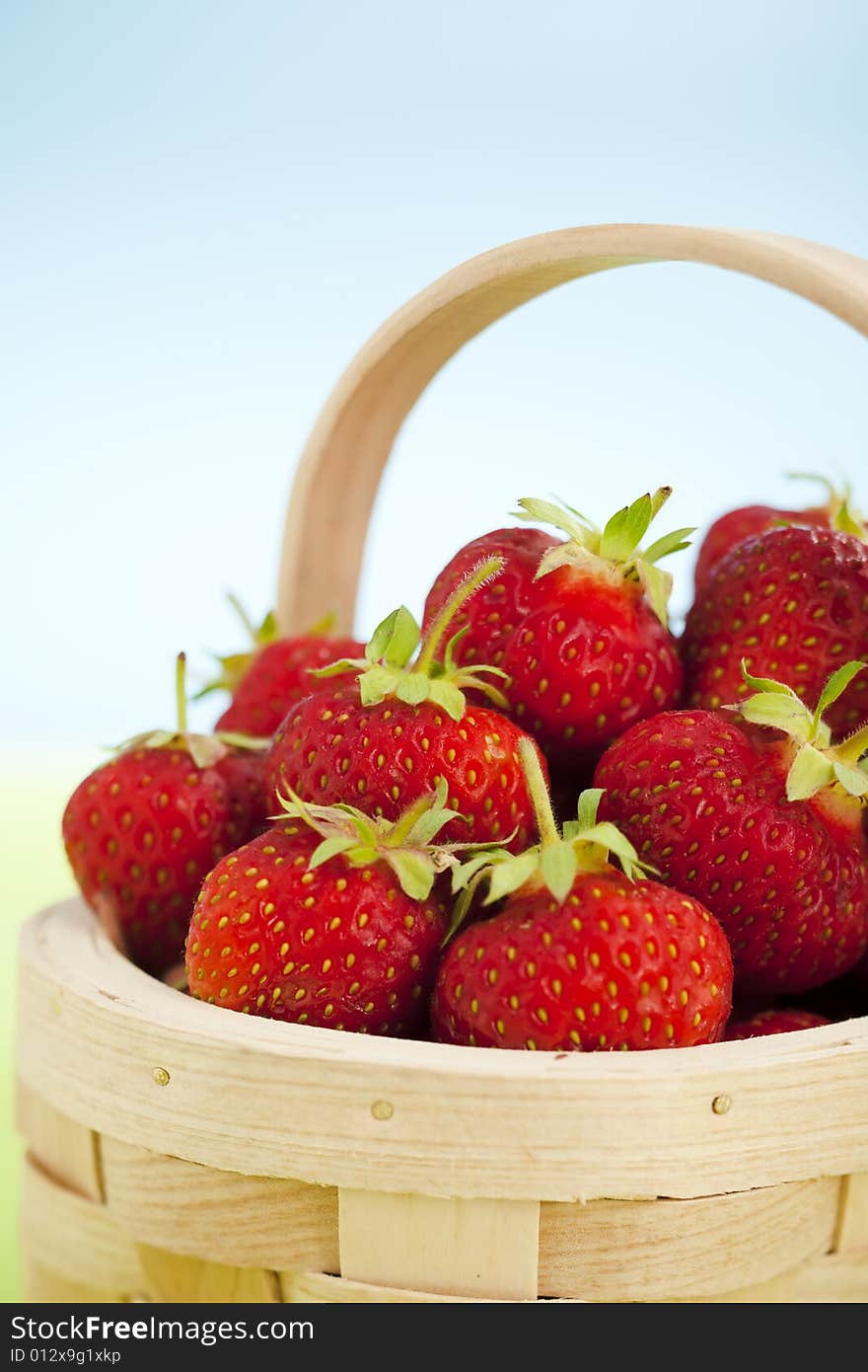 Basket full of strawberries