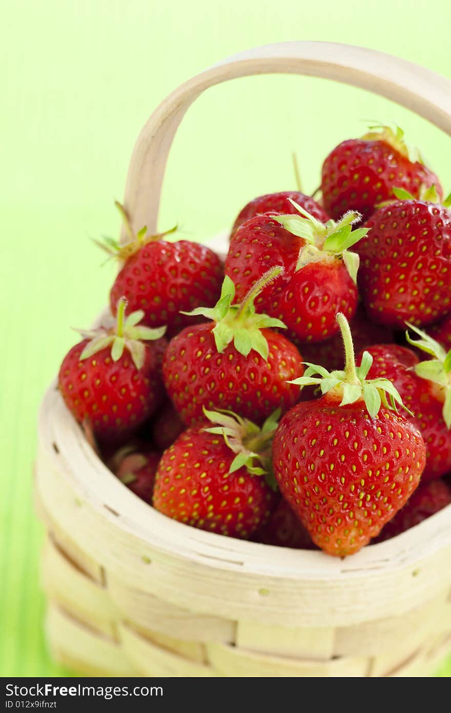 Basket Full Of Strawberries