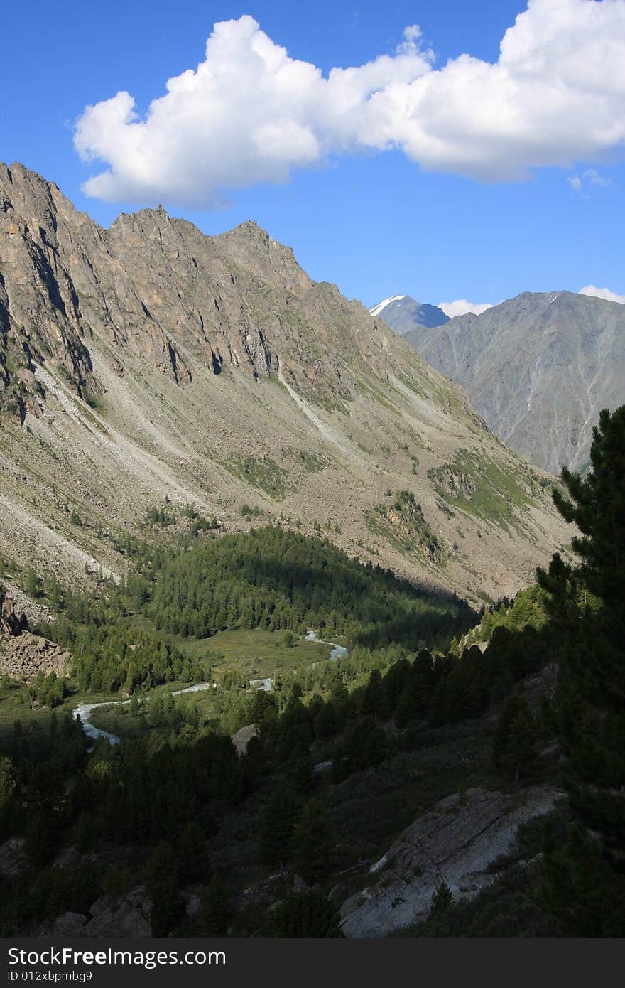 Altai Mountain in summer