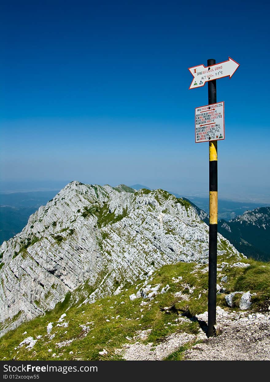 Piatra Craiului ridge, with maximum altitude of 2239 m, is one of the most spectacular mountains in Romania. Piatra Craiului ridge, with maximum altitude of 2239 m, is one of the most spectacular mountains in Romania.