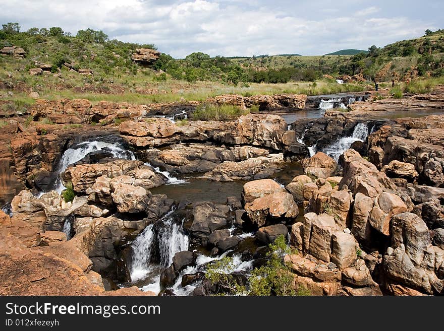 The blyde river canyon landscape in south africa