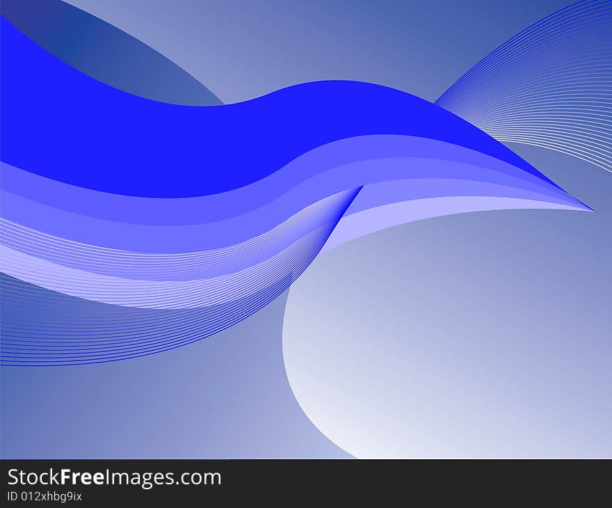 Abstract blue background, vector illustration