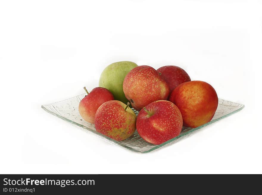 Apples isolated on the white background