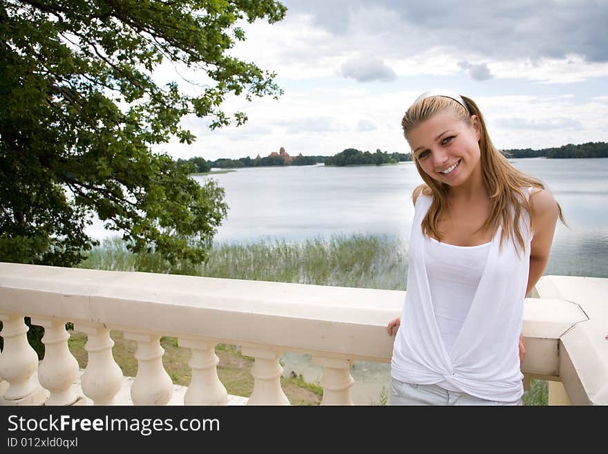 Portrait Of The Beautiful Young Girl