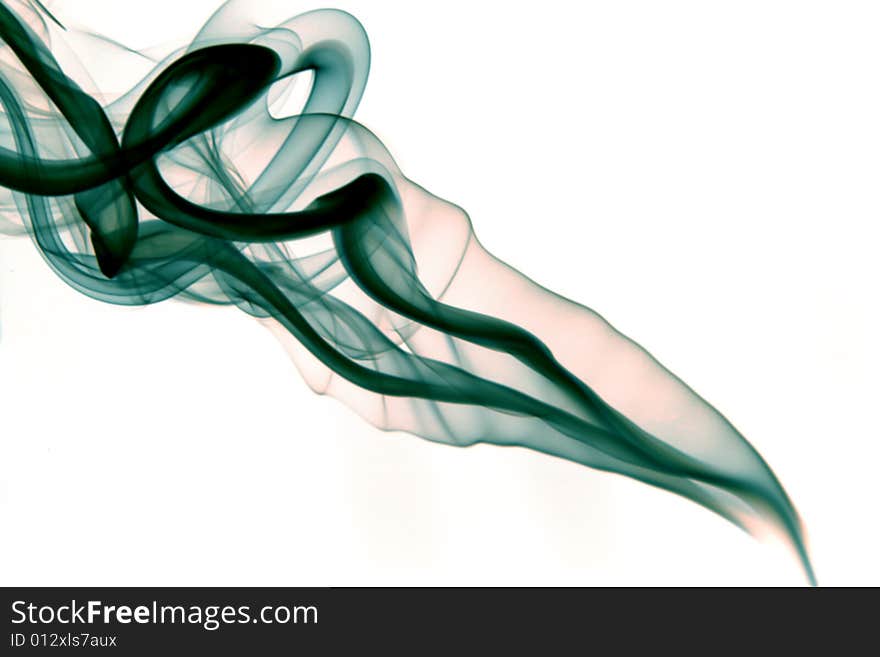 Smoke abstract texture on white background