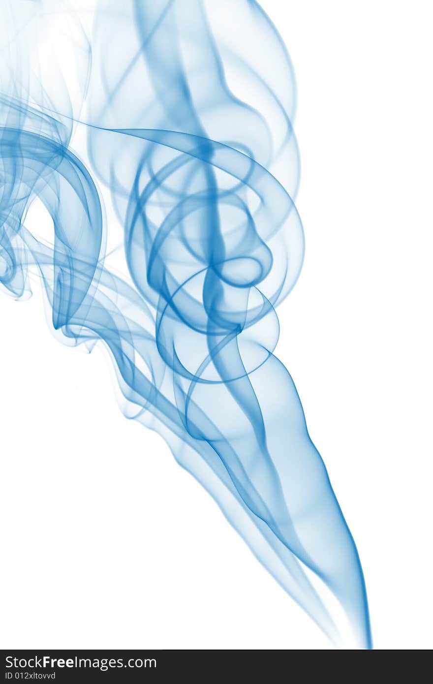 Smoke abstract texture on white background