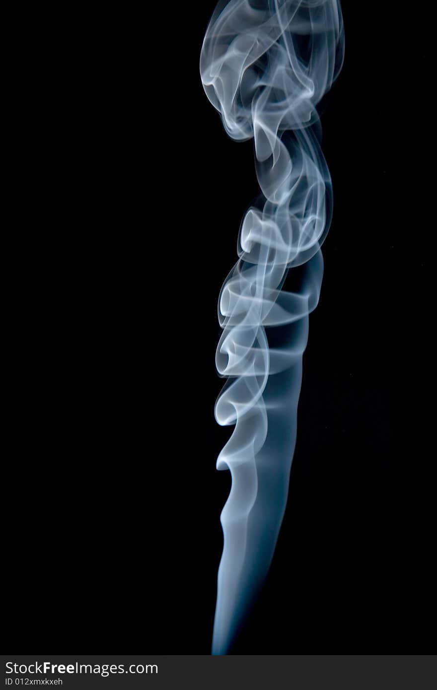 Smoke abstract texture on black background