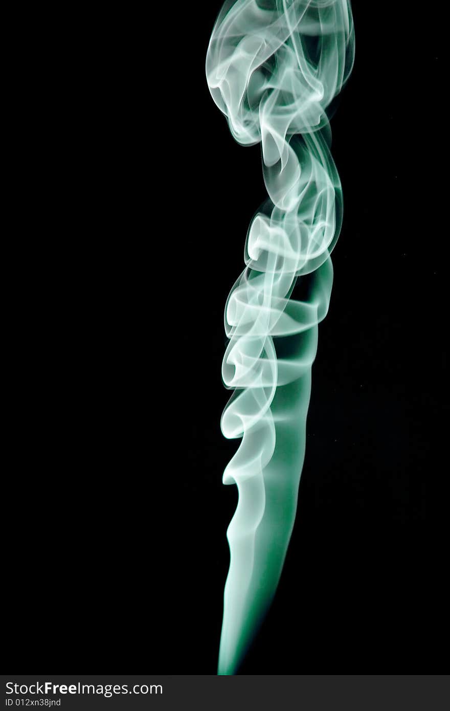 Smoke abstract texture on black background