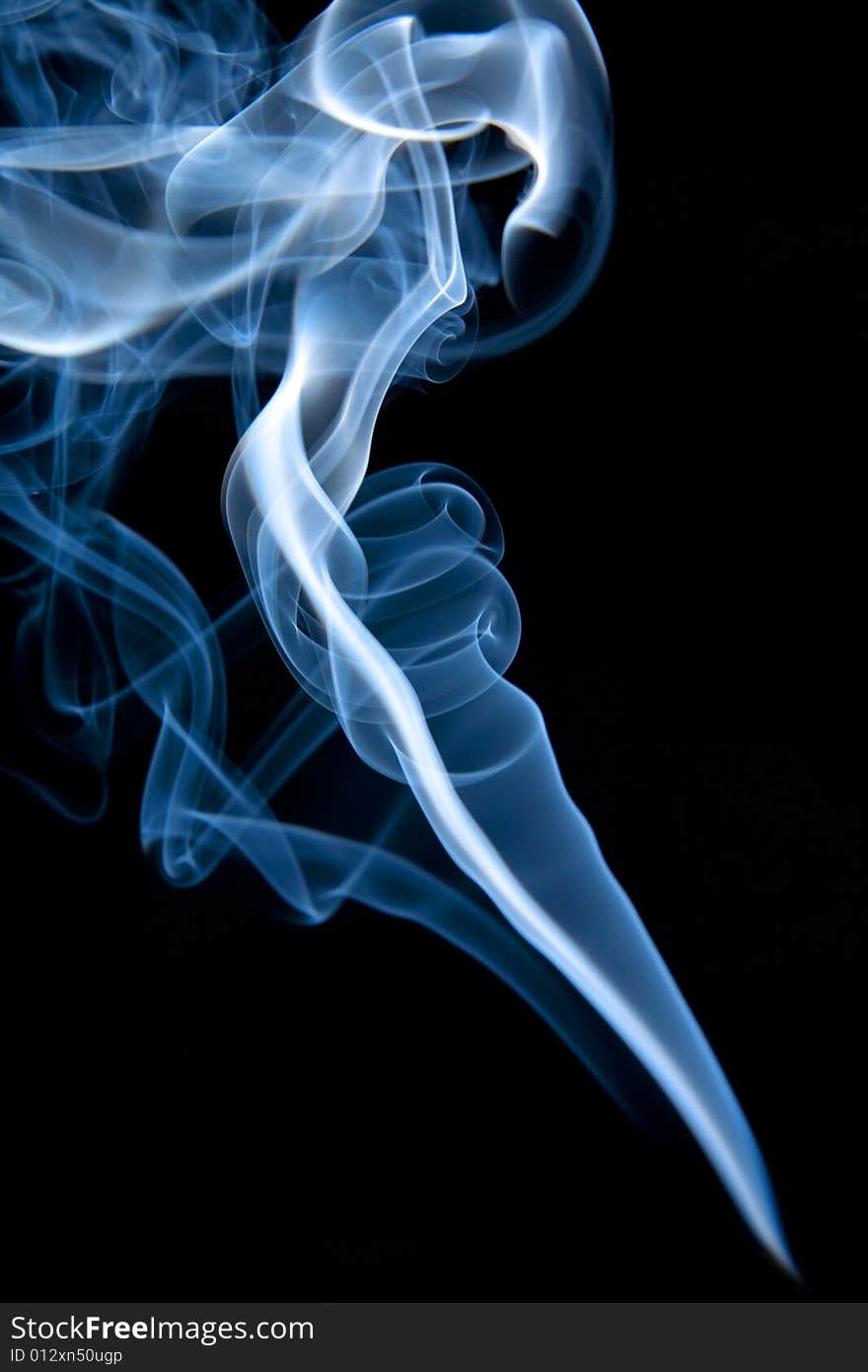 Smoke abstract texture on black background