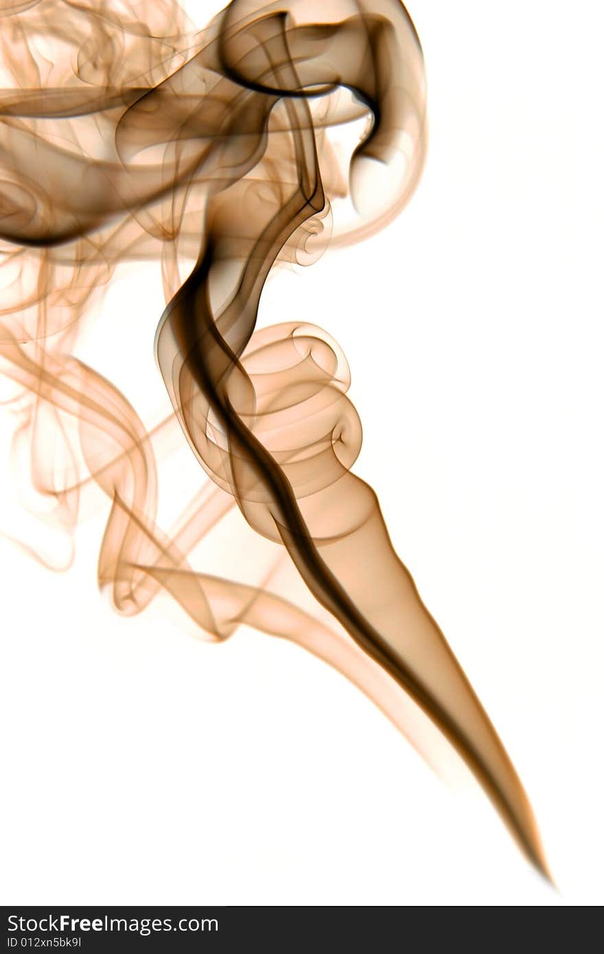 Smoke abstract texture on white background