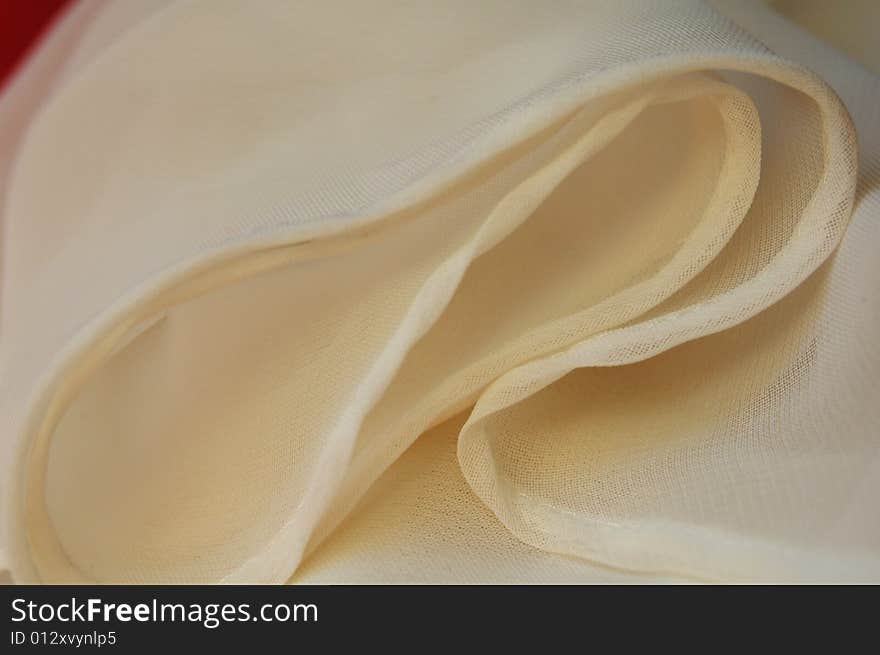 White fabric