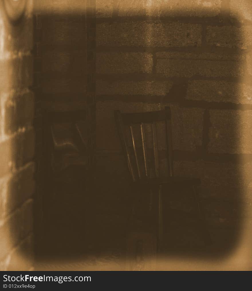 Photo aged to detail the innkeepers chair which is supposedly supposed to move during late night hours. Photo aged to detail the innkeepers chair which is supposedly supposed to move during late night hours