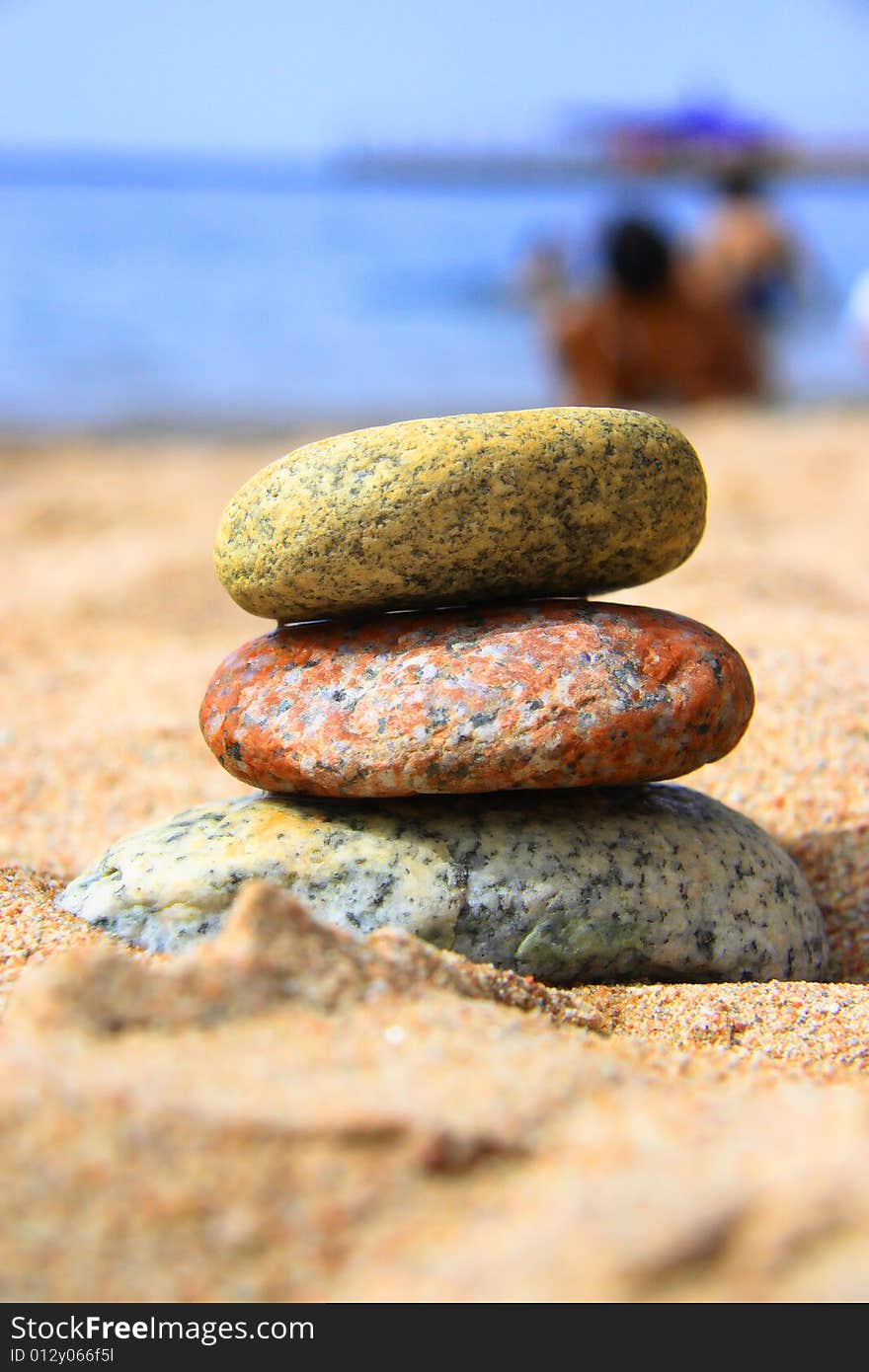 Stones on the seashore, beach