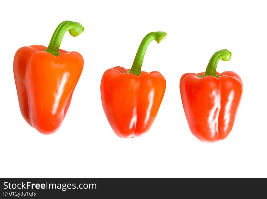 Three sweet peppers