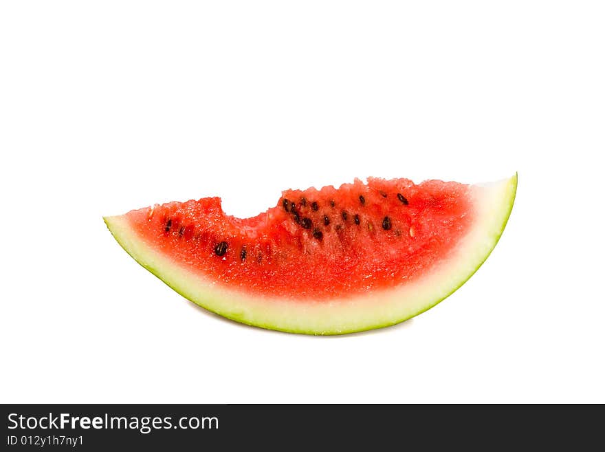 Bited off watermelon