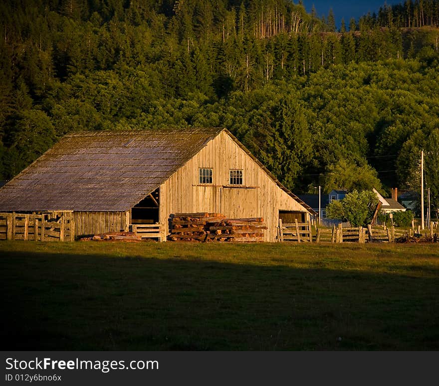 Old wooden barn