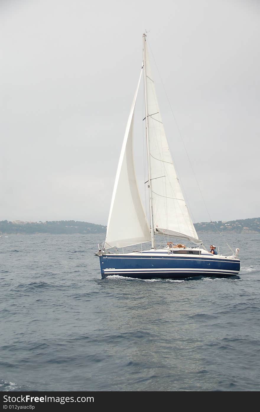 Sailboat In South Of France