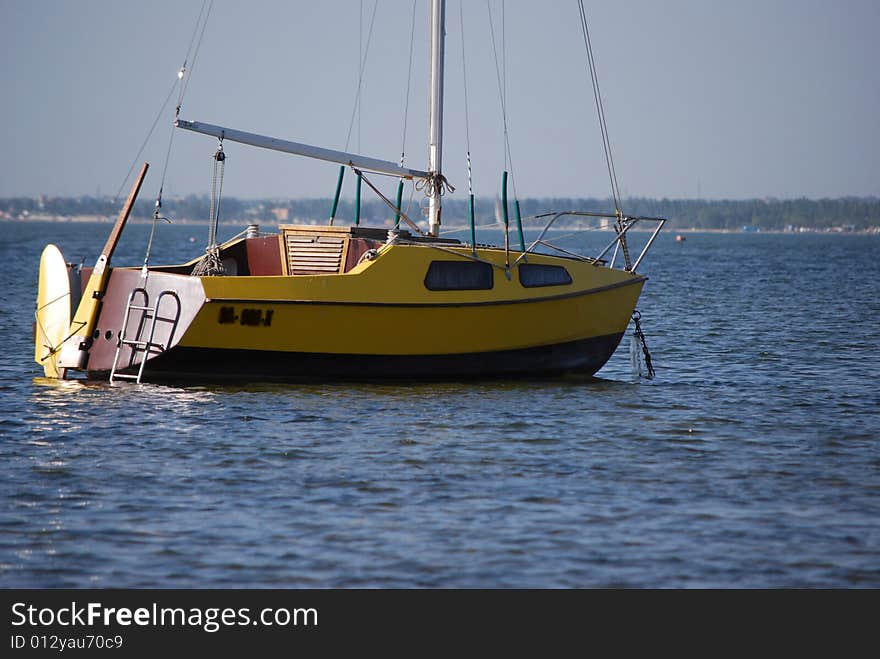 Lonely yacht