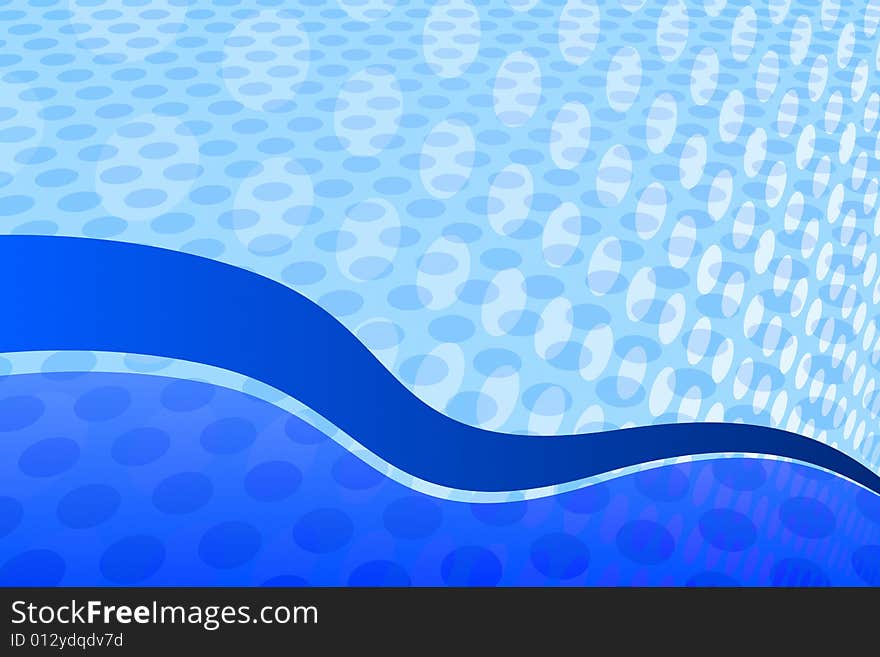 Vector illustration of Abstract Blue