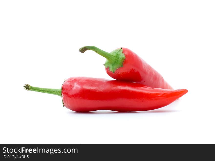 Pair Of Red Hot Peppers