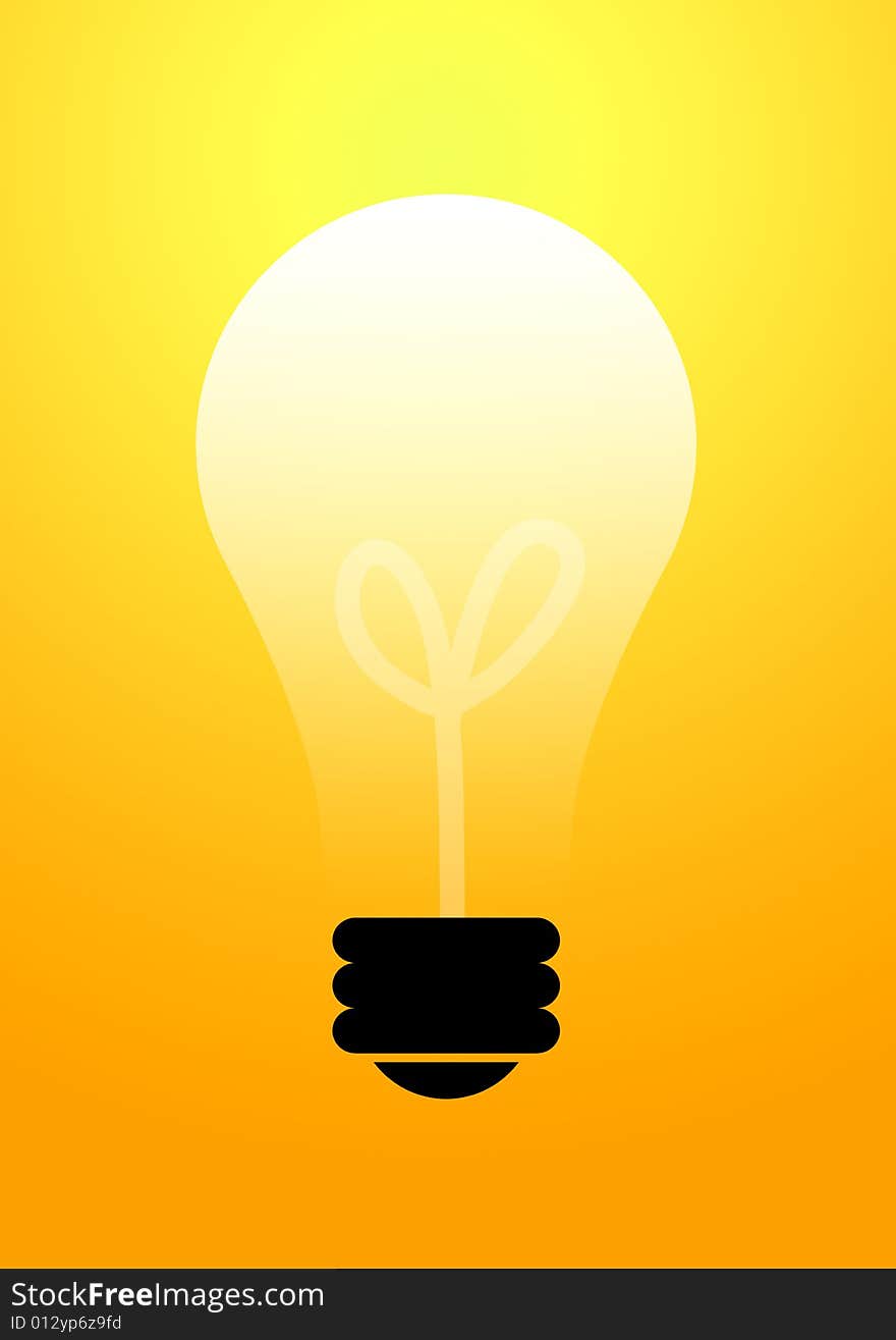 Glowing Light bulb for your idea or information related illustration and many more. Glowing Light bulb for your idea or information related illustration and many more.