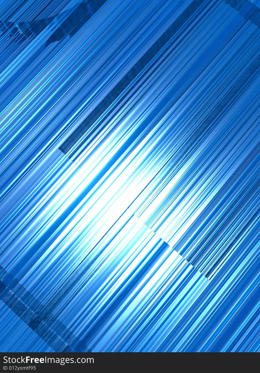 A background illustration of glowing blue squares in a random order.