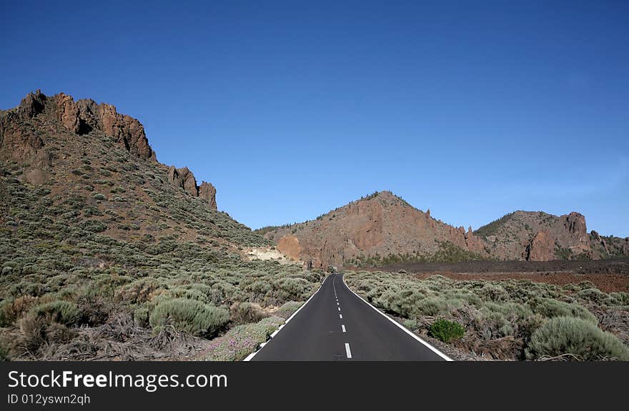 Mountains of El Teide park in Tenerife island